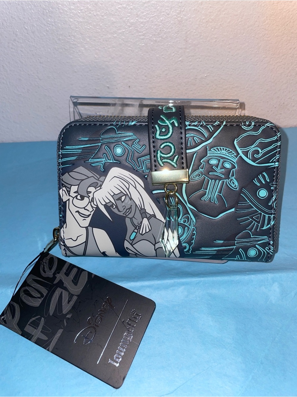 Loungefly Disney Atlantis 20th Anniversary Kida and Milo Wallet